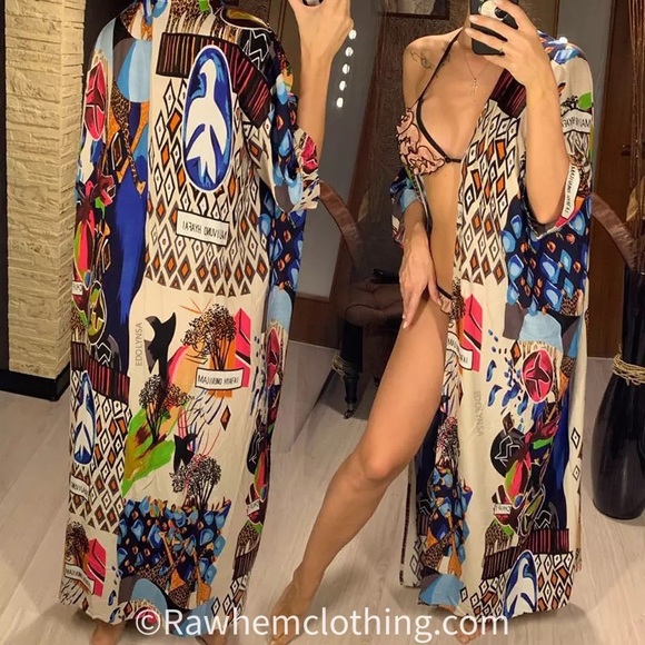 5⭐️Boho Wild Print Kimono - Picture 3 of 13